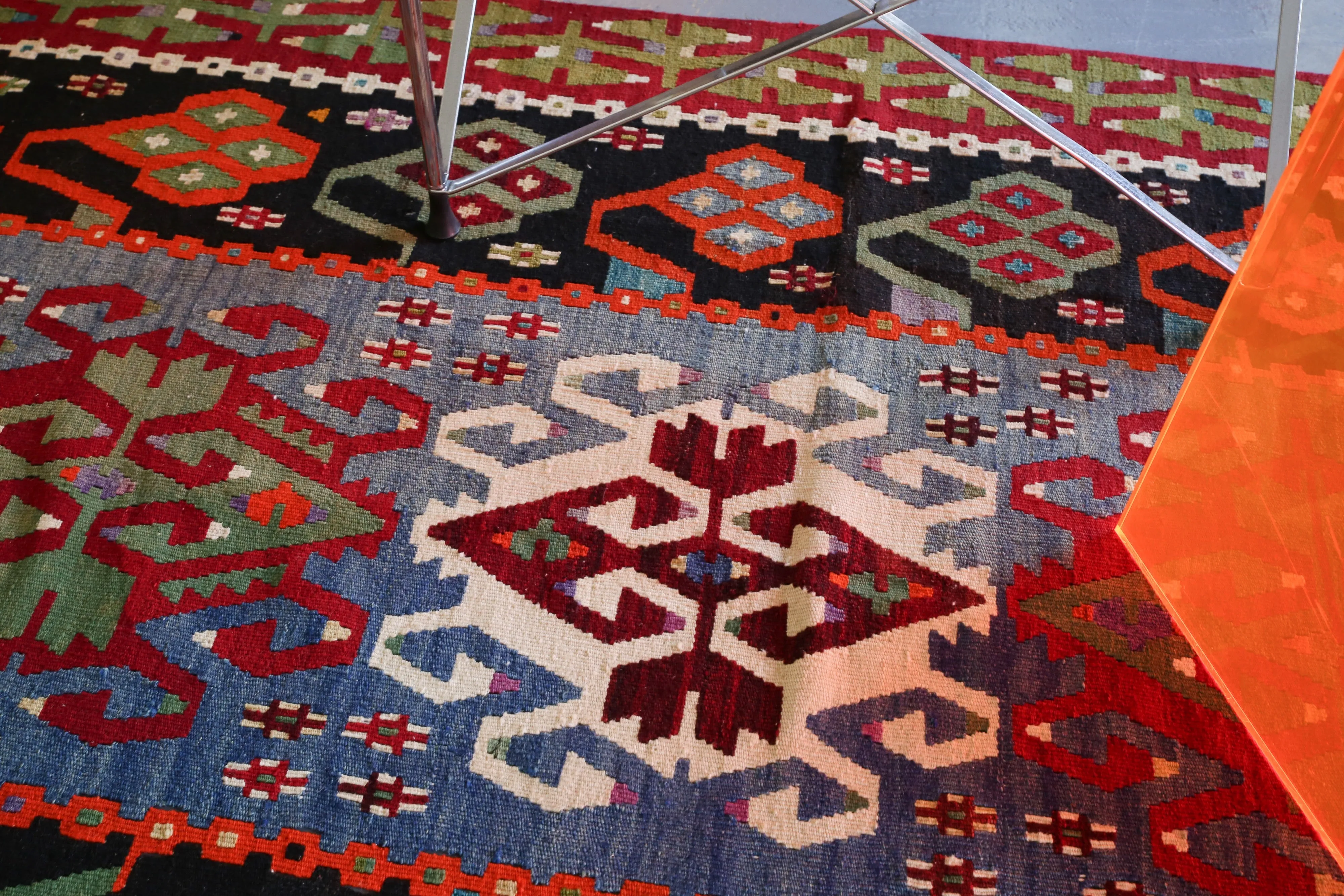 Old Oushak Esme Kilim 3.5ftx6ft
