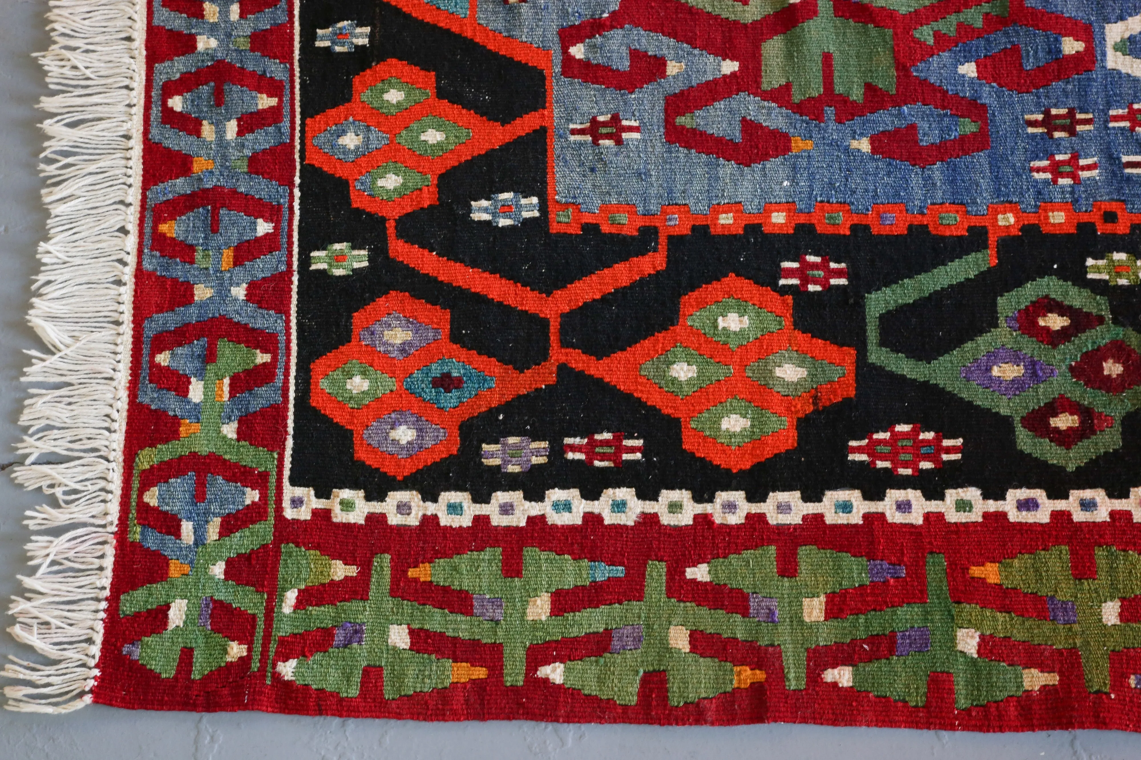 Old Oushak Esme Kilim 3.5ftx6ft