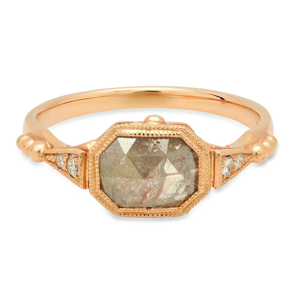 Ophelia Rustic Grey Diamond Ring