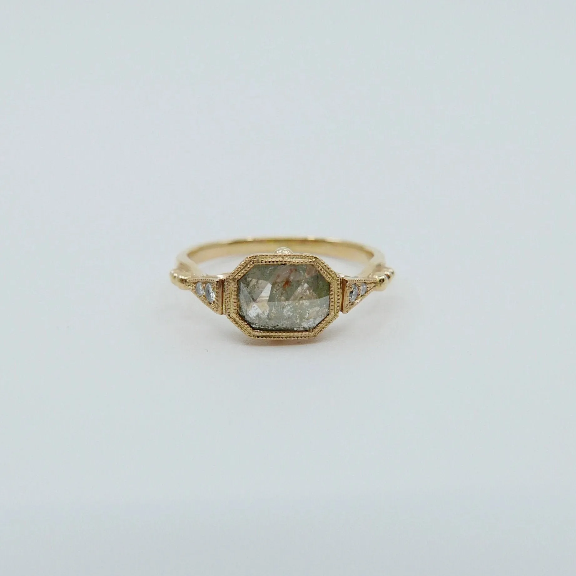Ophelia Rustic Grey Diamond Ring
