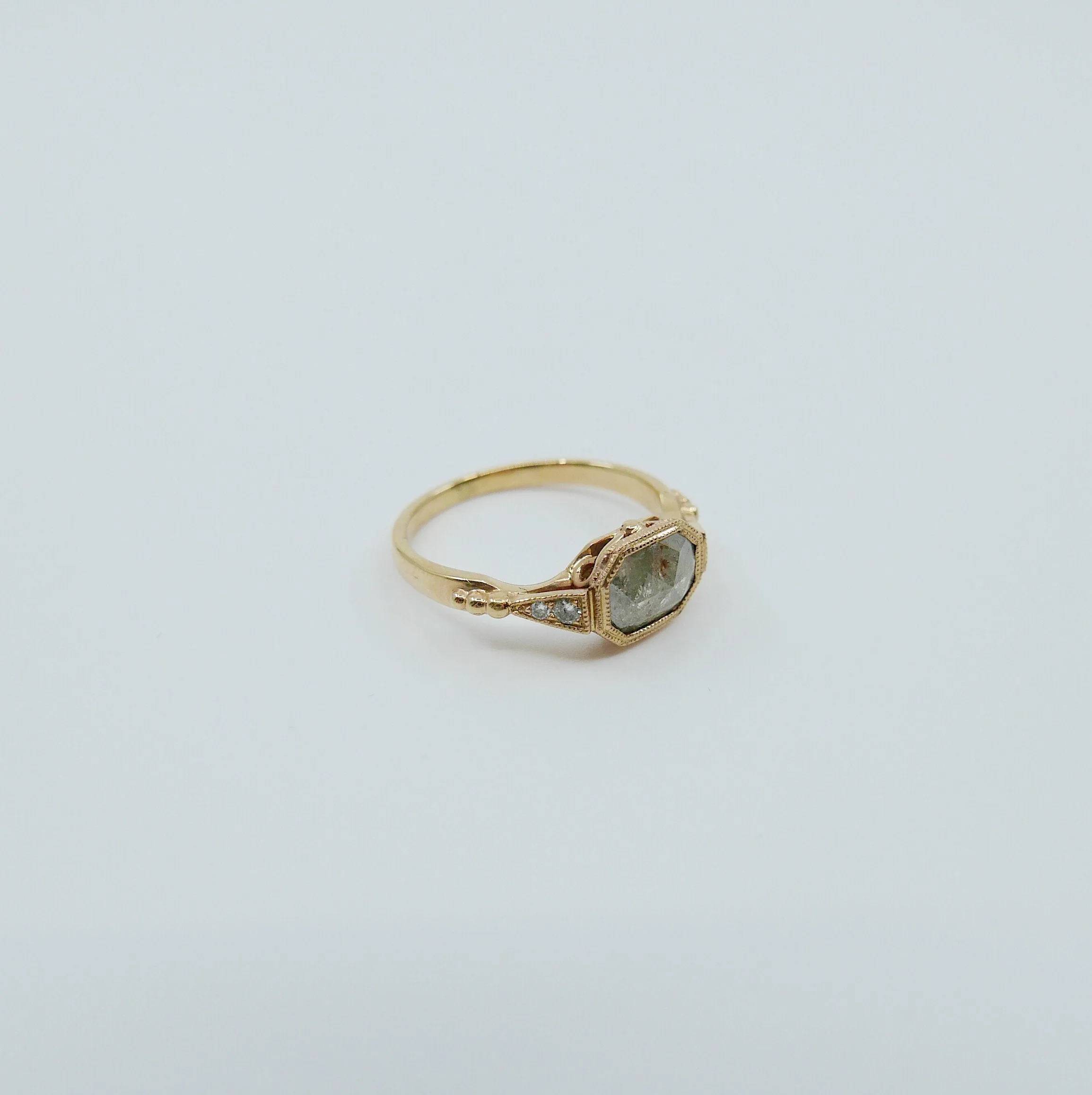 Ophelia Rustic Grey Diamond Ring