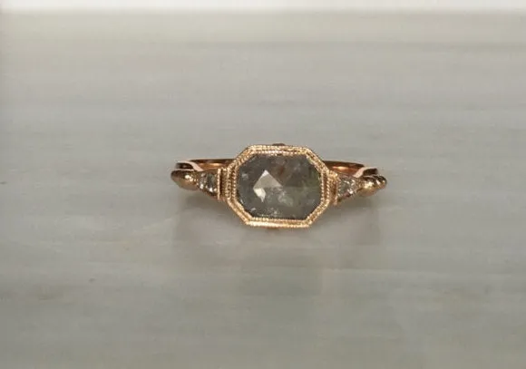 Ophelia Rustic Grey Diamond Ring