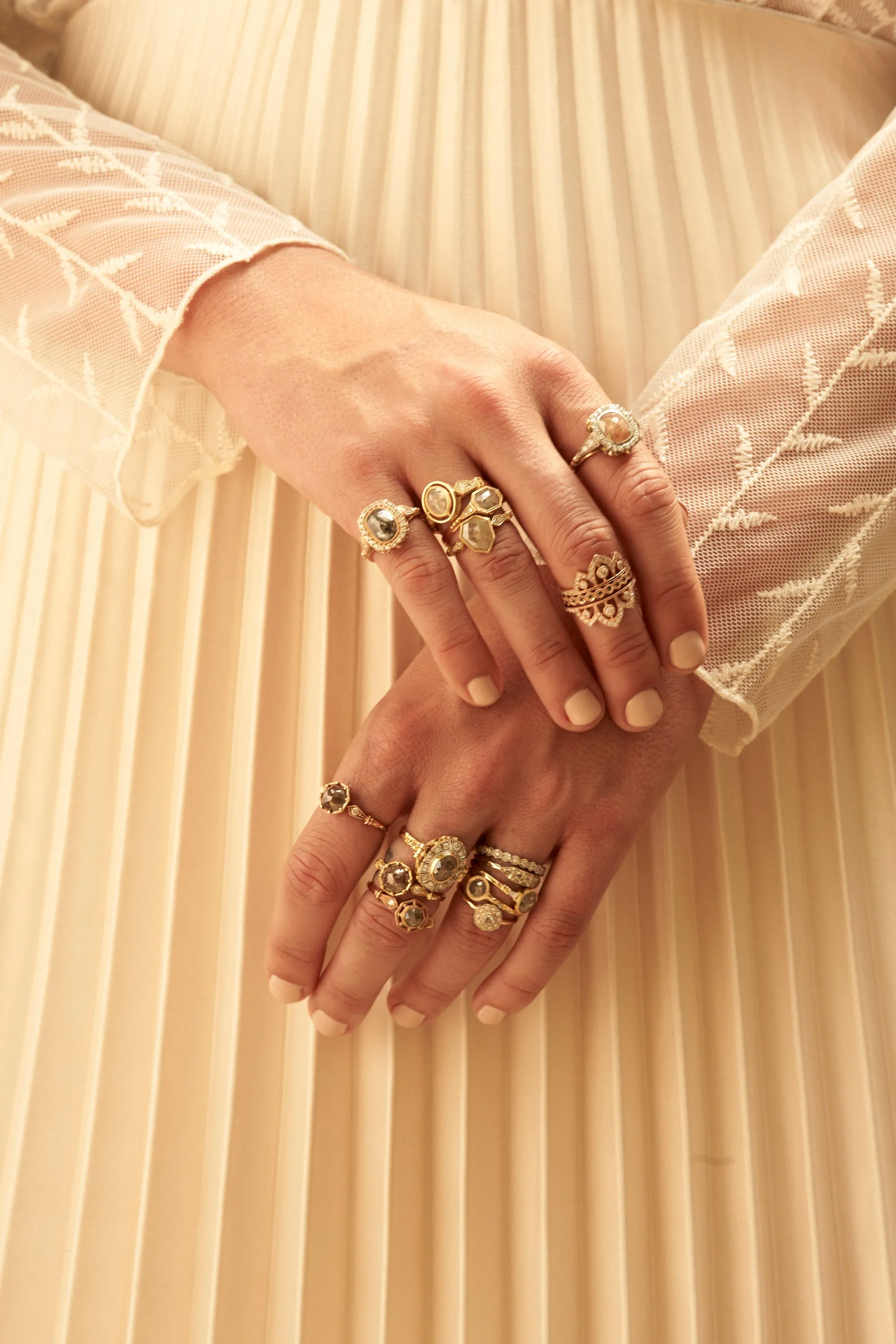 Ophelia Rustic Grey Diamond Ring