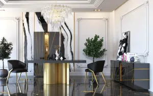 Oro Black Dining room SET