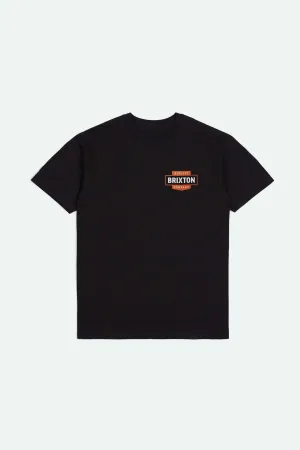 Osborn S/S Standard T-Shirt - Black Worn Wash