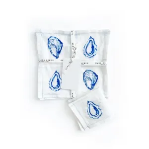 OYSTER Linen Cocktail Napkins