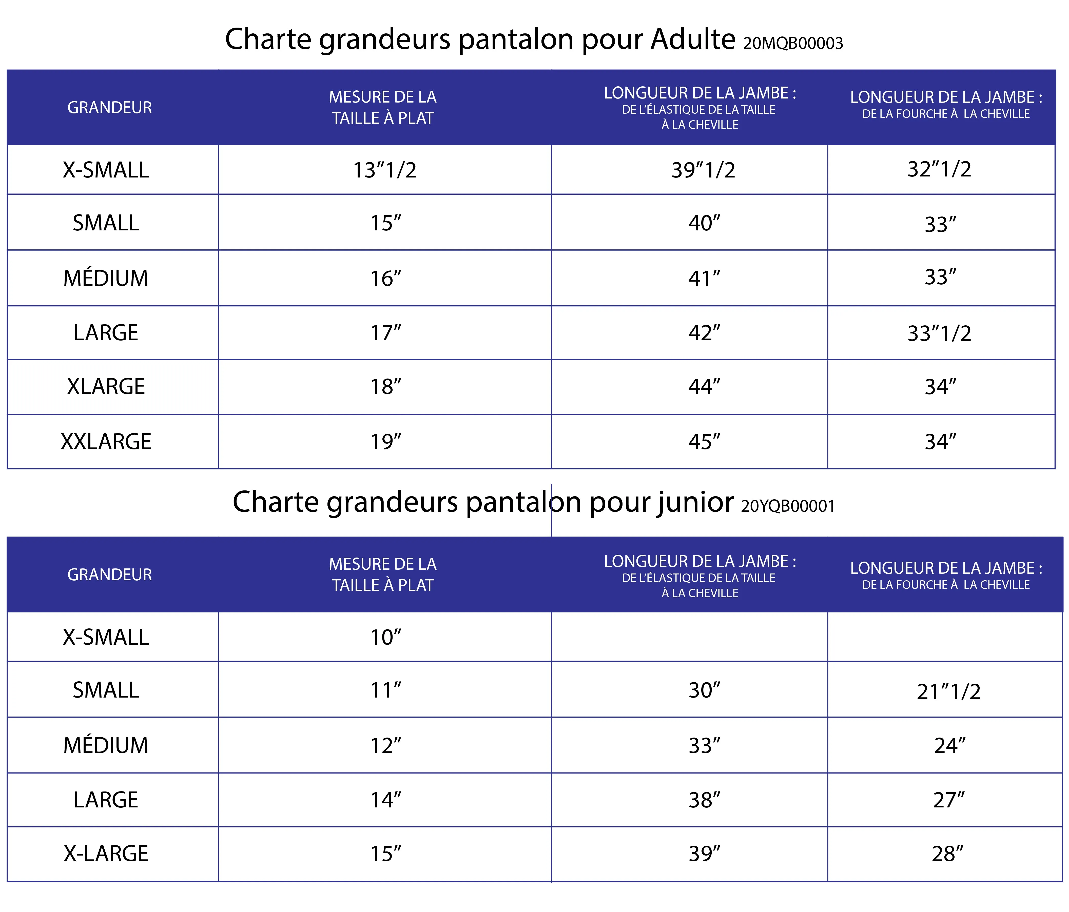 Pantalon ouaté - Collection héritage - CHU Sainte-Justine
