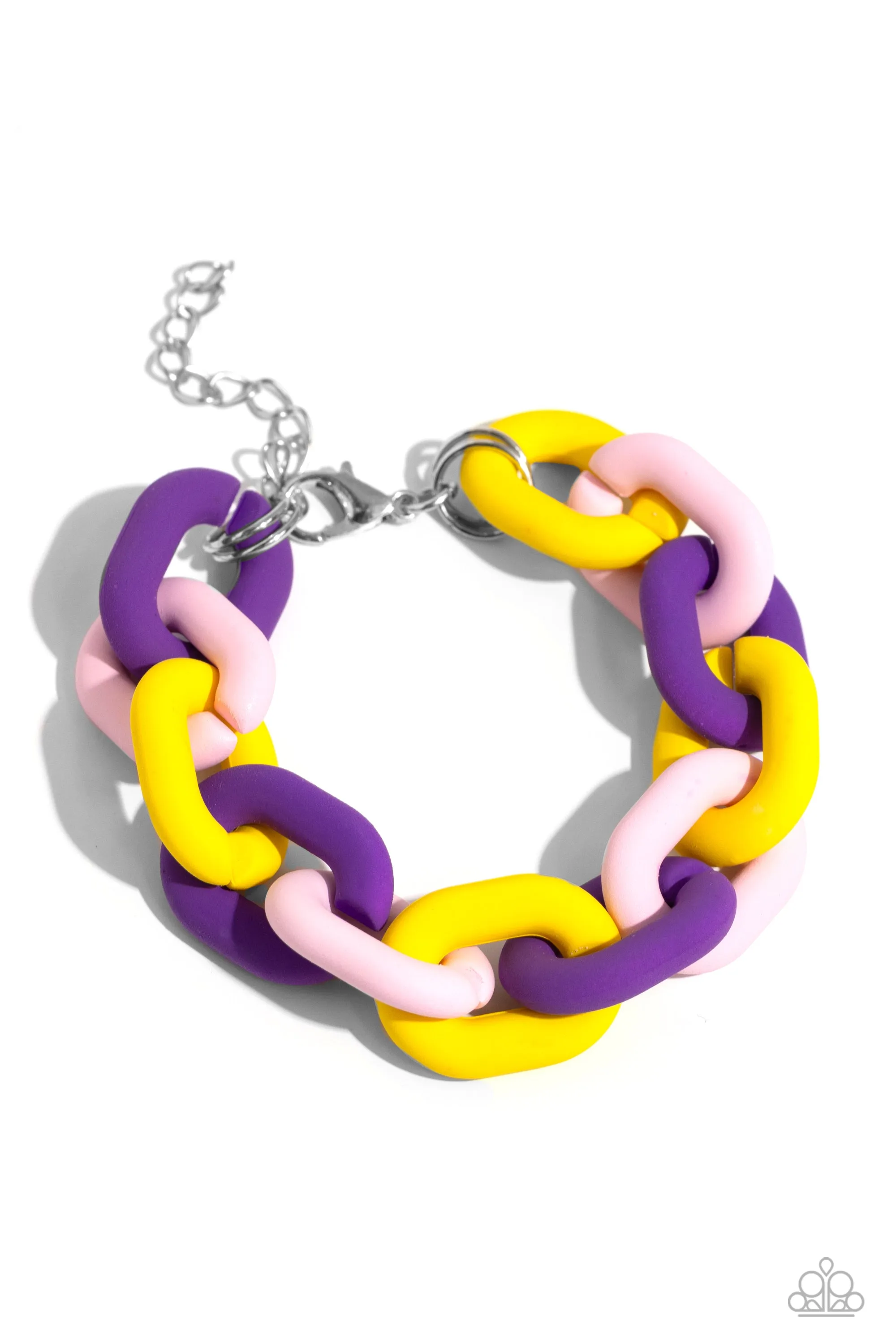 Paparazzi Speed SMILE Necklace Purple & Go the Extra SMILE Bracelet Purple