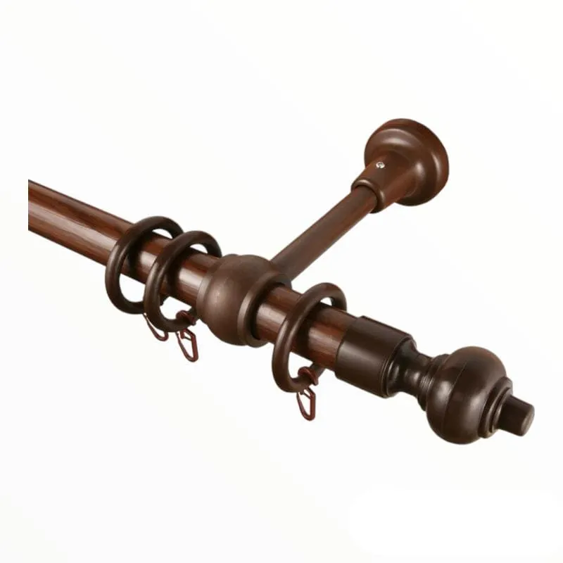 Papini Protea Finial Ball Wooden Mahogany P102 34mm