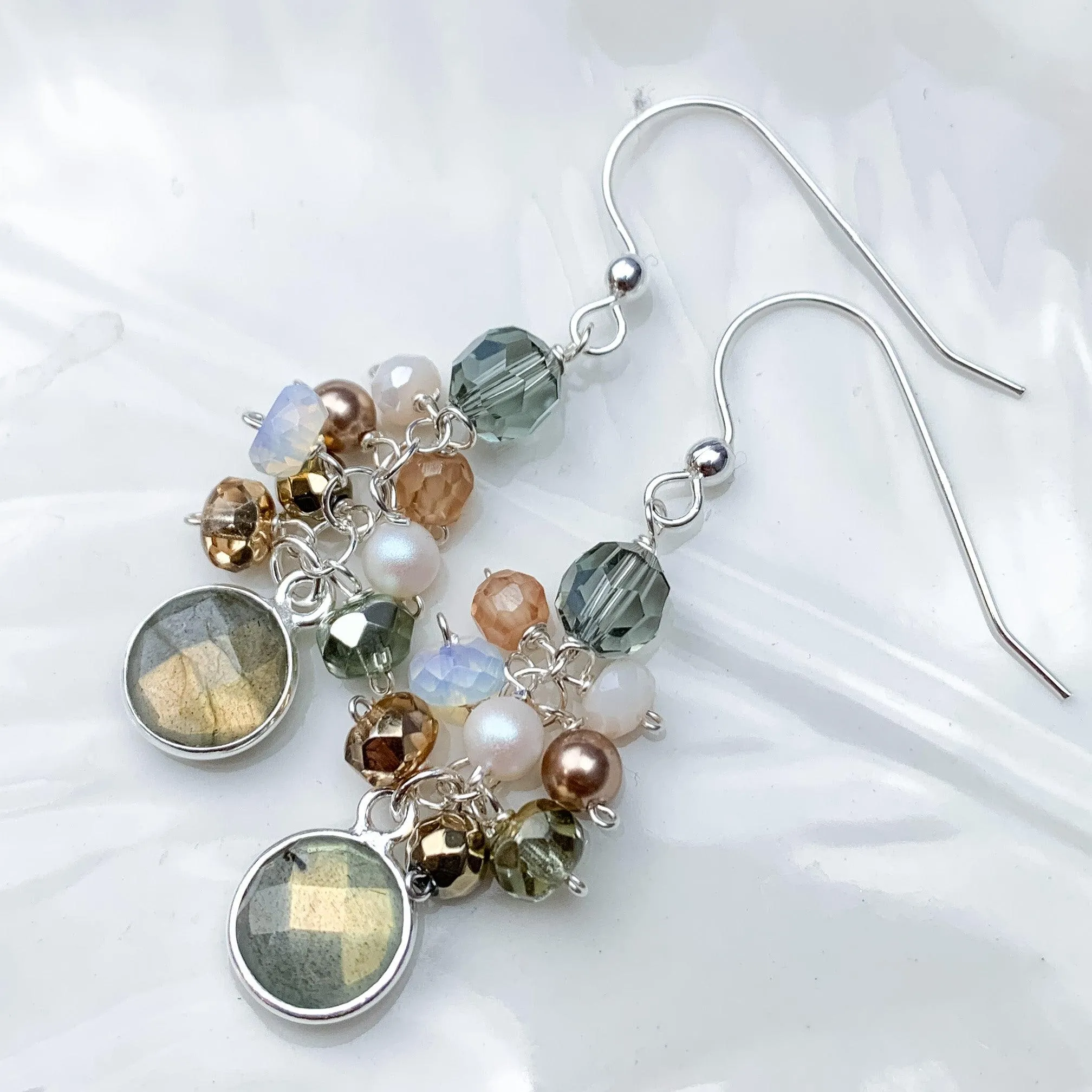 Paris Misha Colorful Cascading Earrings