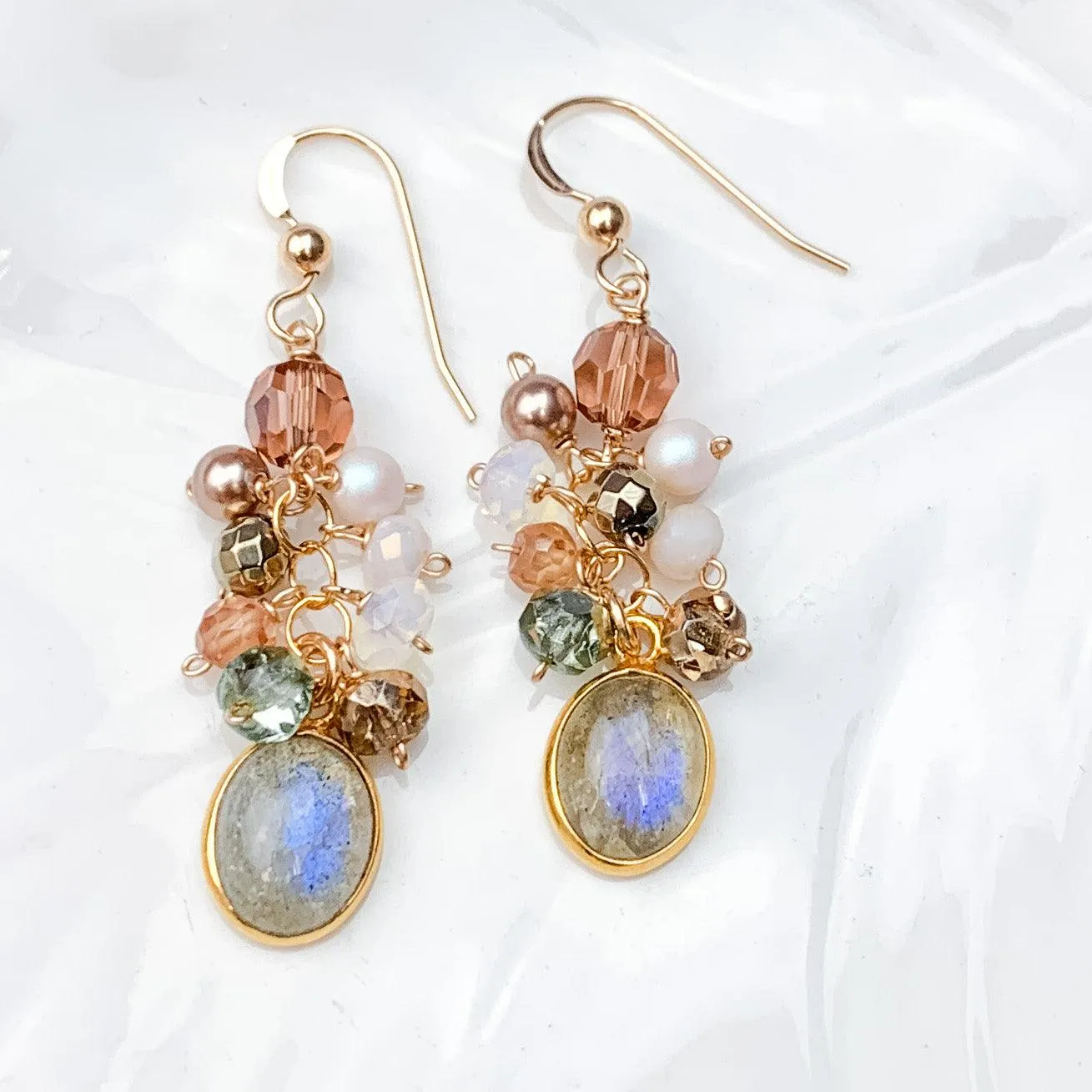 Paris Misha Colorful Cascading Earrings