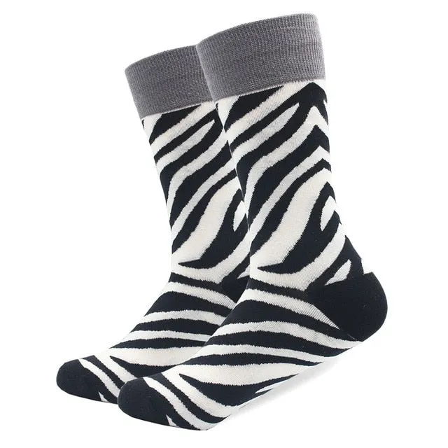 Pattern Long Tube Socks Novelty Pattern Crazy Socks