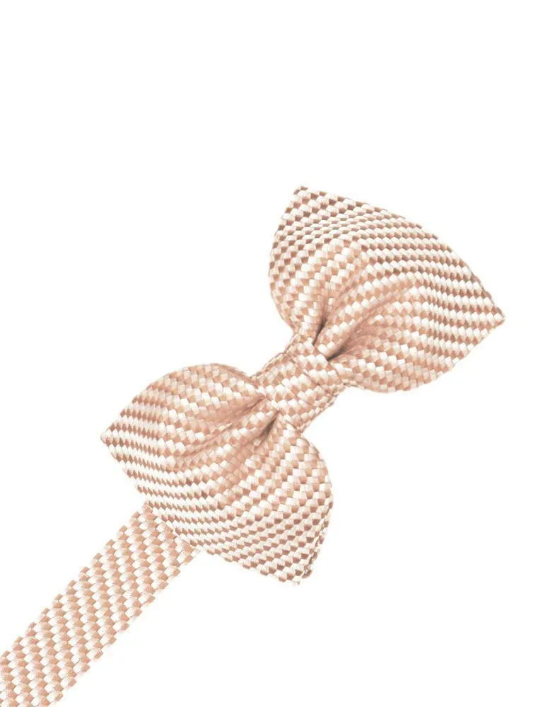 Peach Venetian Kids Bow Tie