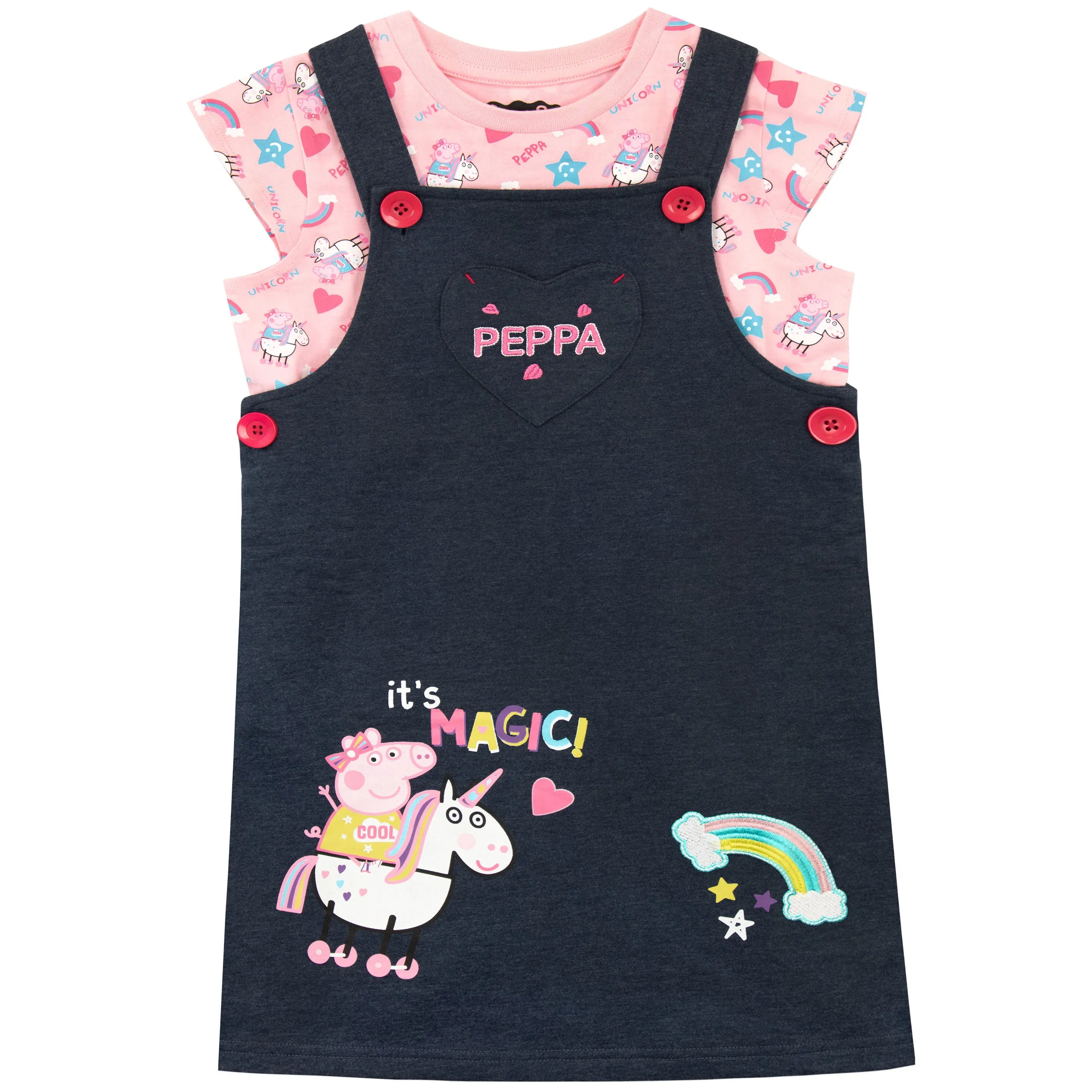 Peppa Pig Pinafore Dress Set