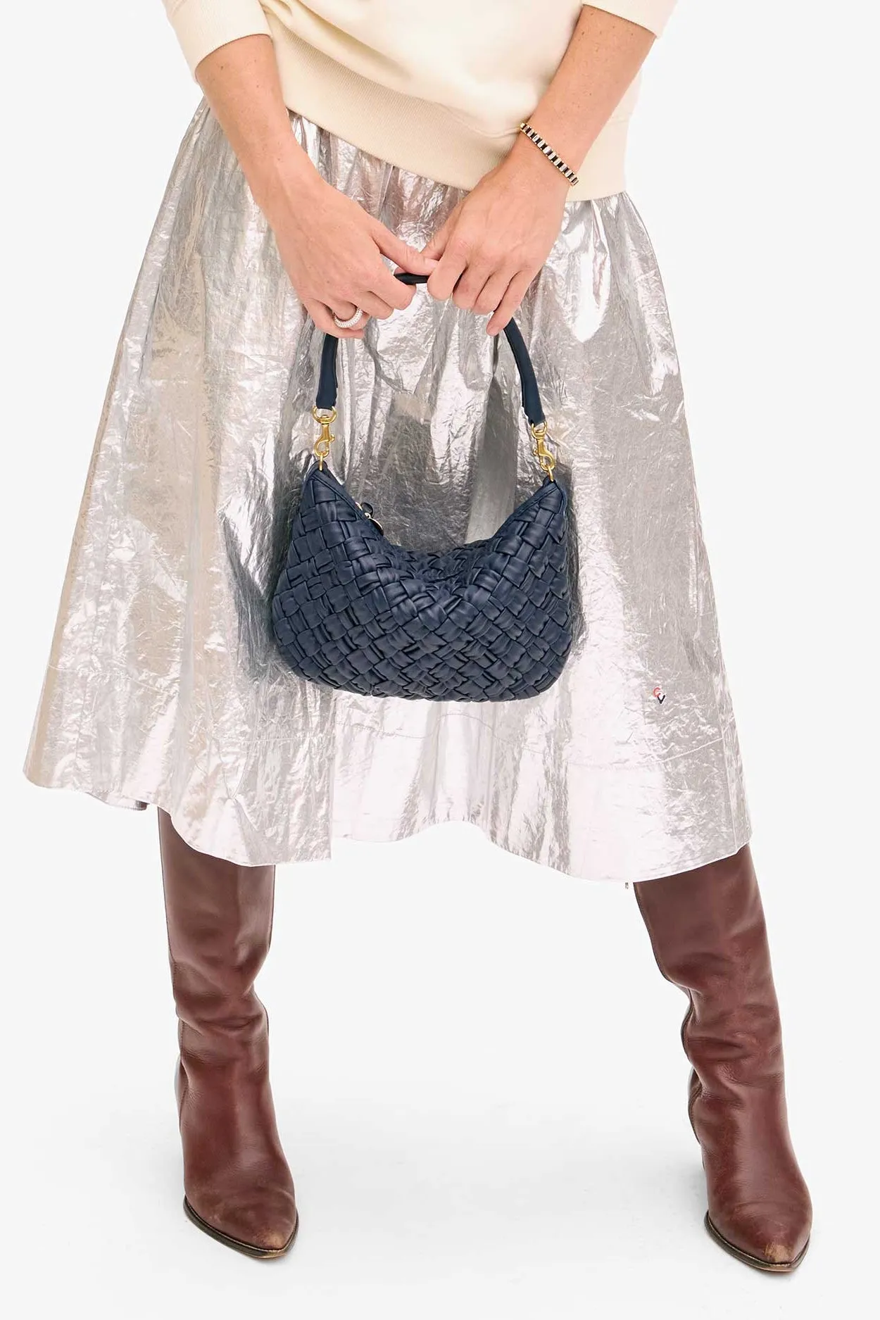 Petit Moyen Messenger Navy Puffy