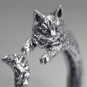 Purrfect Loop Metal Ring