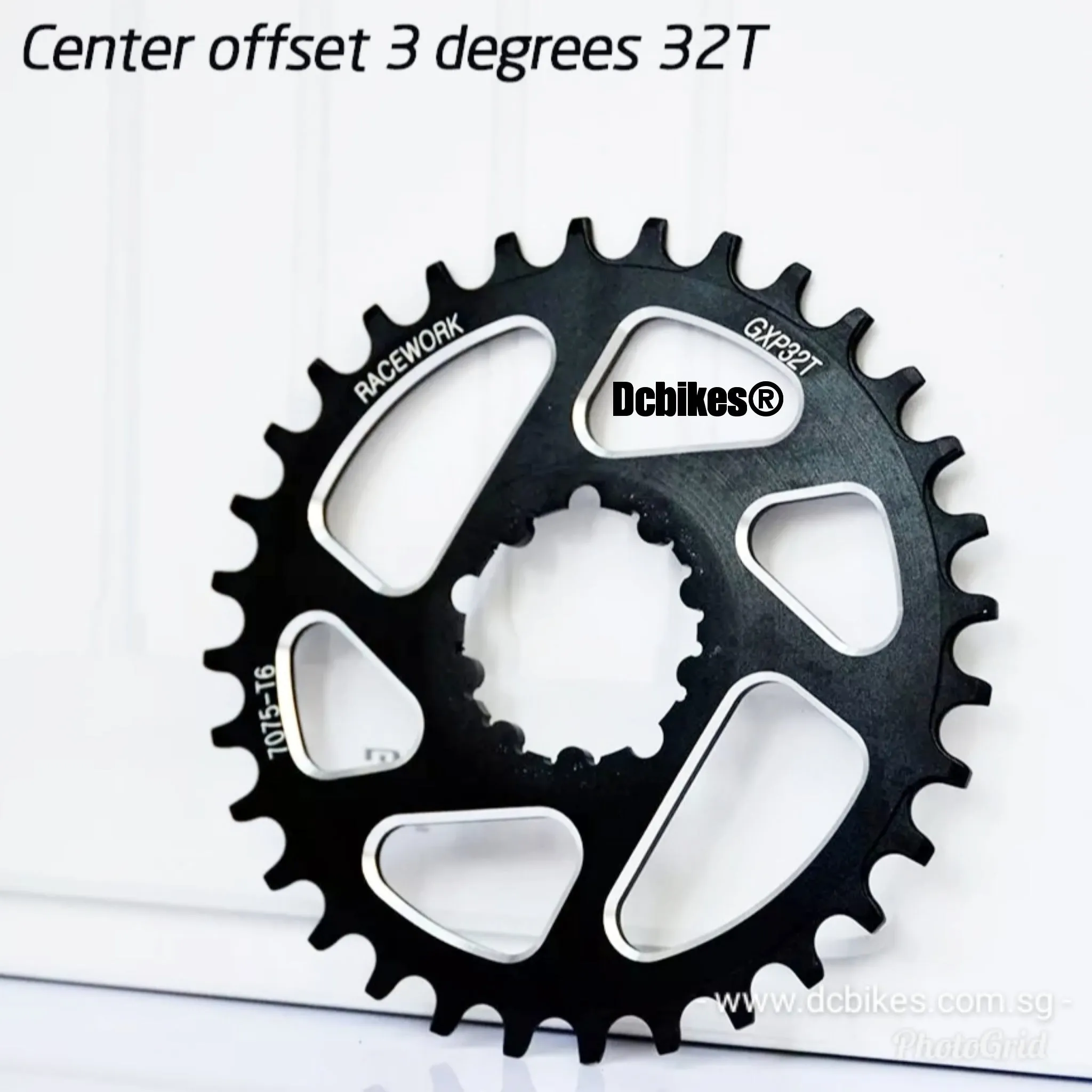 Racework 32T | 34T | 36T | 38T DUB GXP ROUND 3mm Offset Boost 148 Narrow Wide Direct Mount Chain Ring