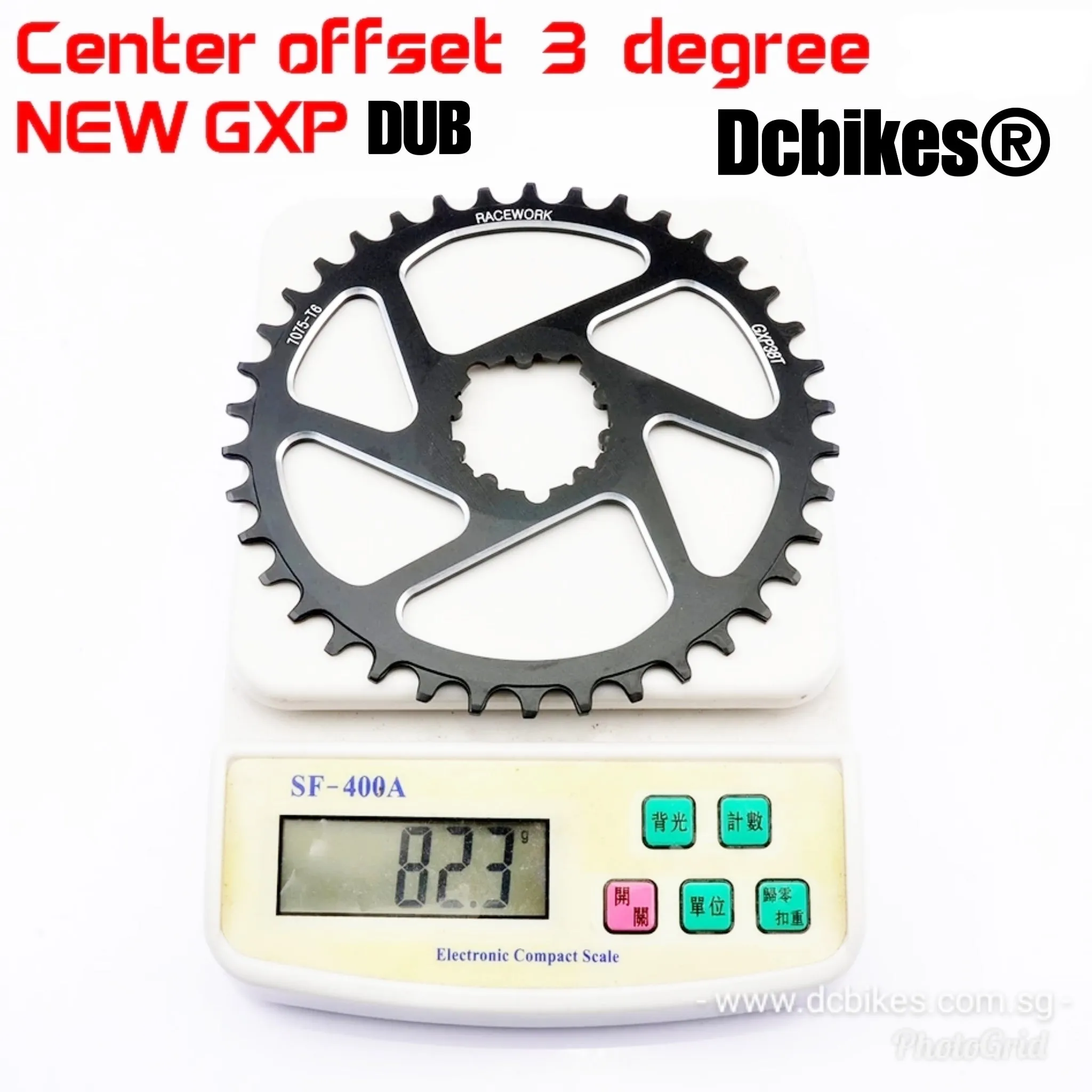 Racework 32T | 34T | 36T | 38T DUB GXP ROUND 3mm Offset Boost 148 Narrow Wide Direct Mount Chain Ring