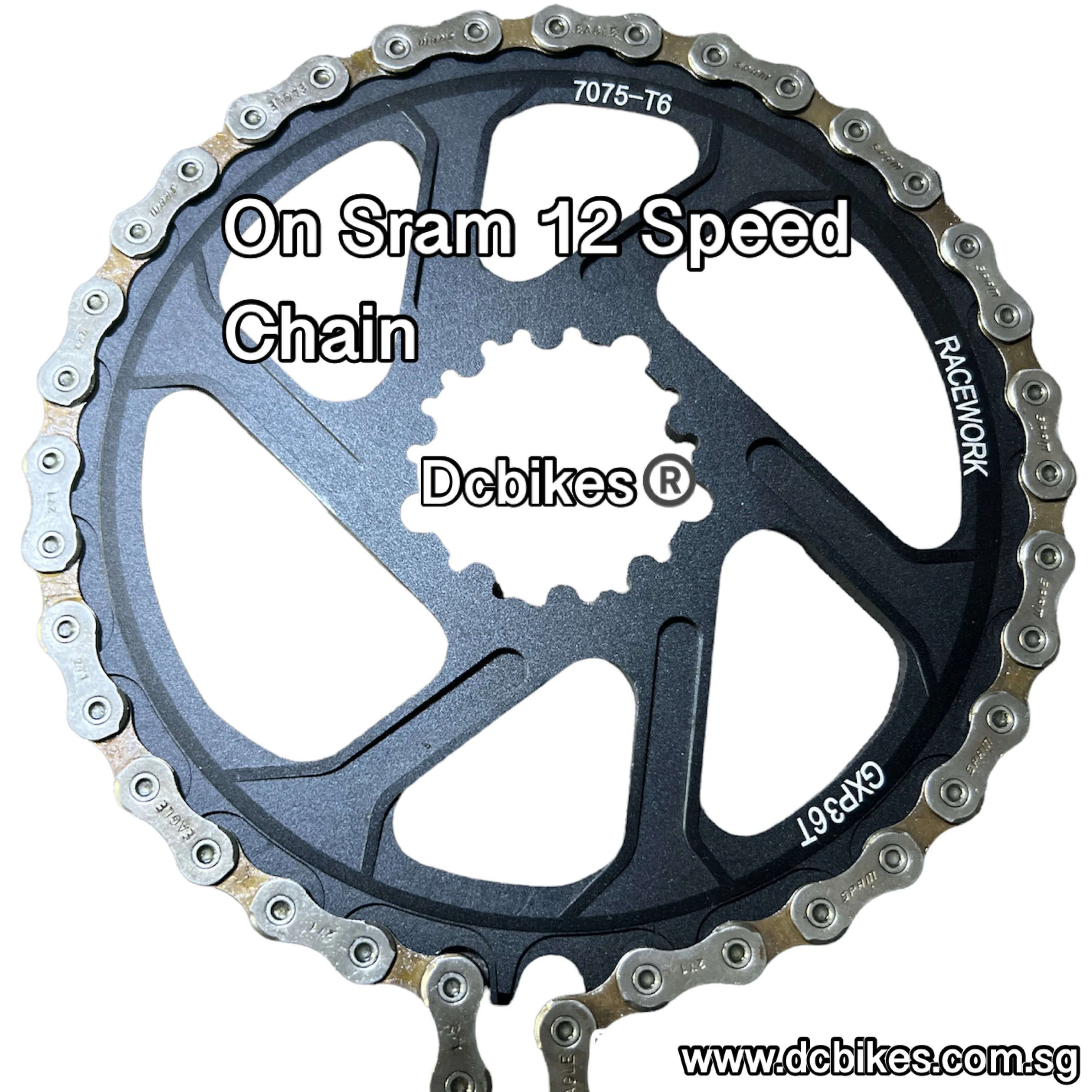 Racework 32T | 34T | 36T | 38T DUB GXP ROUND 3mm Offset Boost 148 Narrow Wide Direct Mount Chain Ring