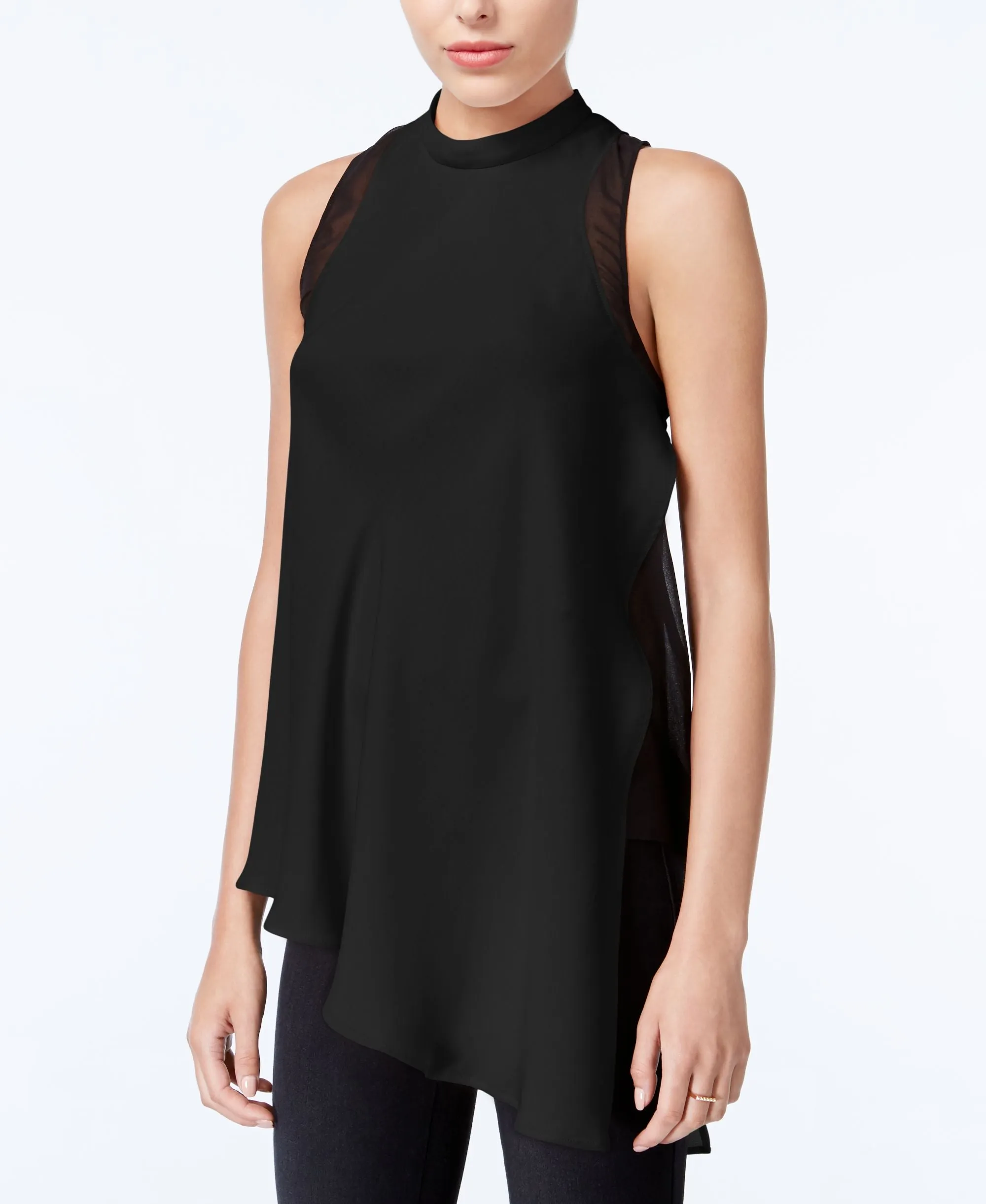 Rachel Rachel Roy Asymmetrical Colorblocked Top