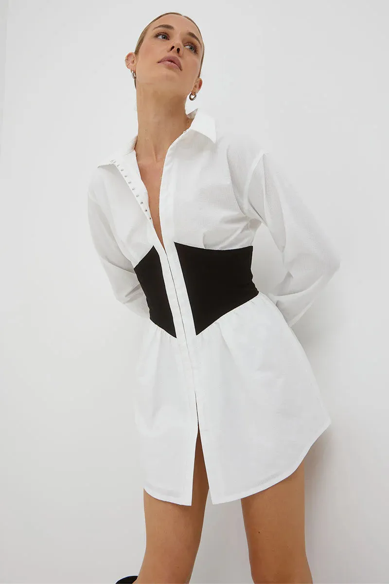 REMINISCE CORSET SHIRT DRESS