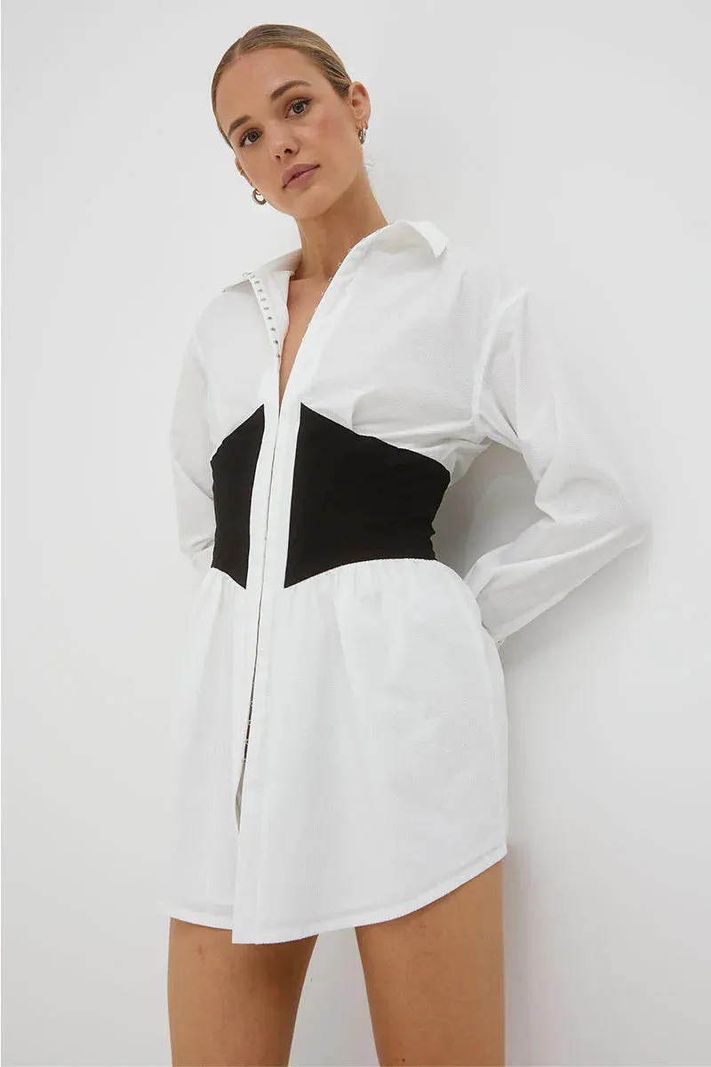 REMINISCE CORSET SHIRT DRESS