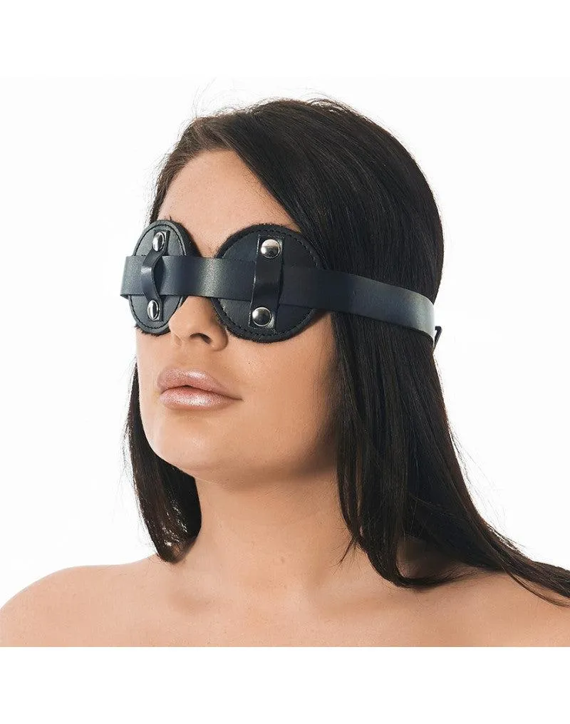 Rimba - Blinddoek - Leren Masker Met Bont Aan Binnenzijde