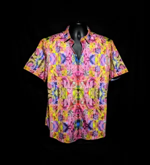 Robert Graham Riceboro Colorful Short Sleeve Shirt Size XL