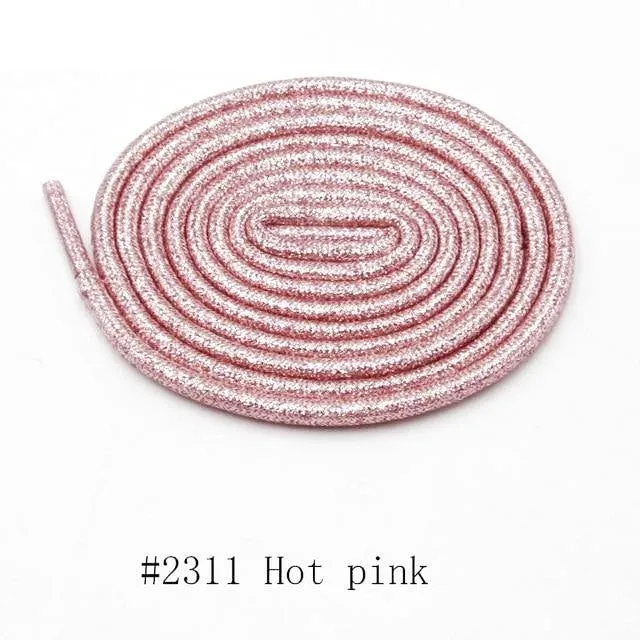 Round Metallic Shoelaces