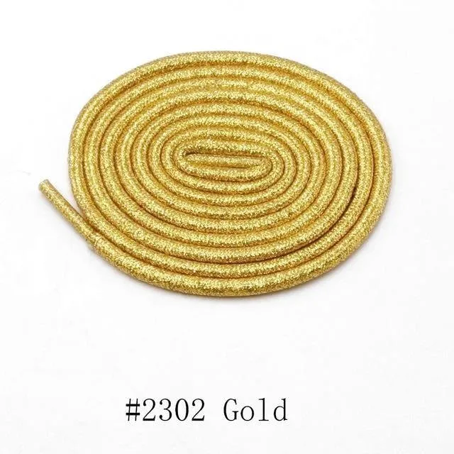 Round Metallic Shoelaces