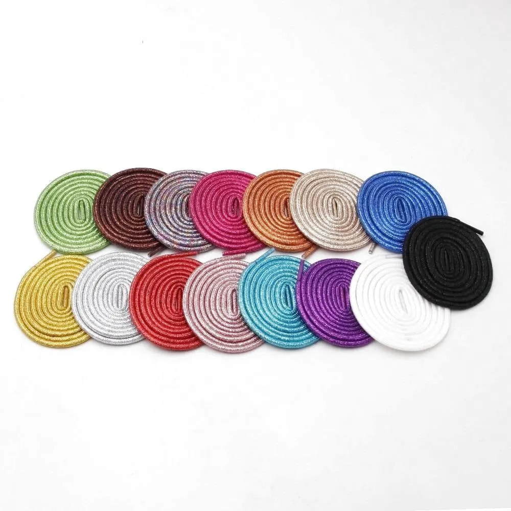 Round Metallic Shoelaces
