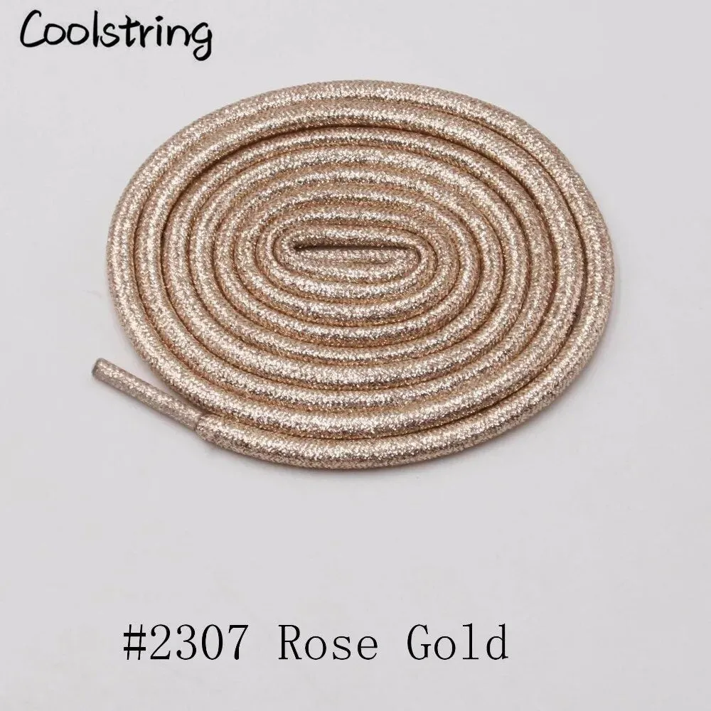 Round Metallic Shoelaces