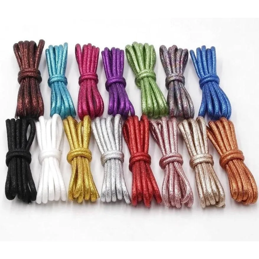 Round Metallic Shoelaces