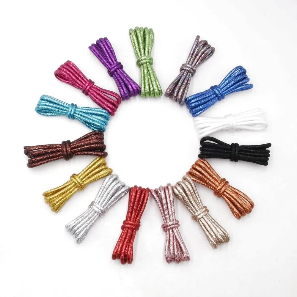Round Metallic Shoelaces