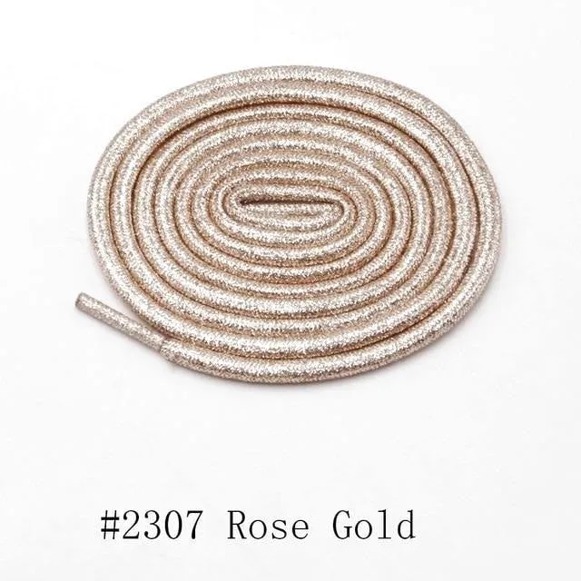 Round Metallic Shoelaces