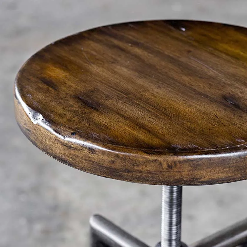 Rustic Industrial Bar Stool
