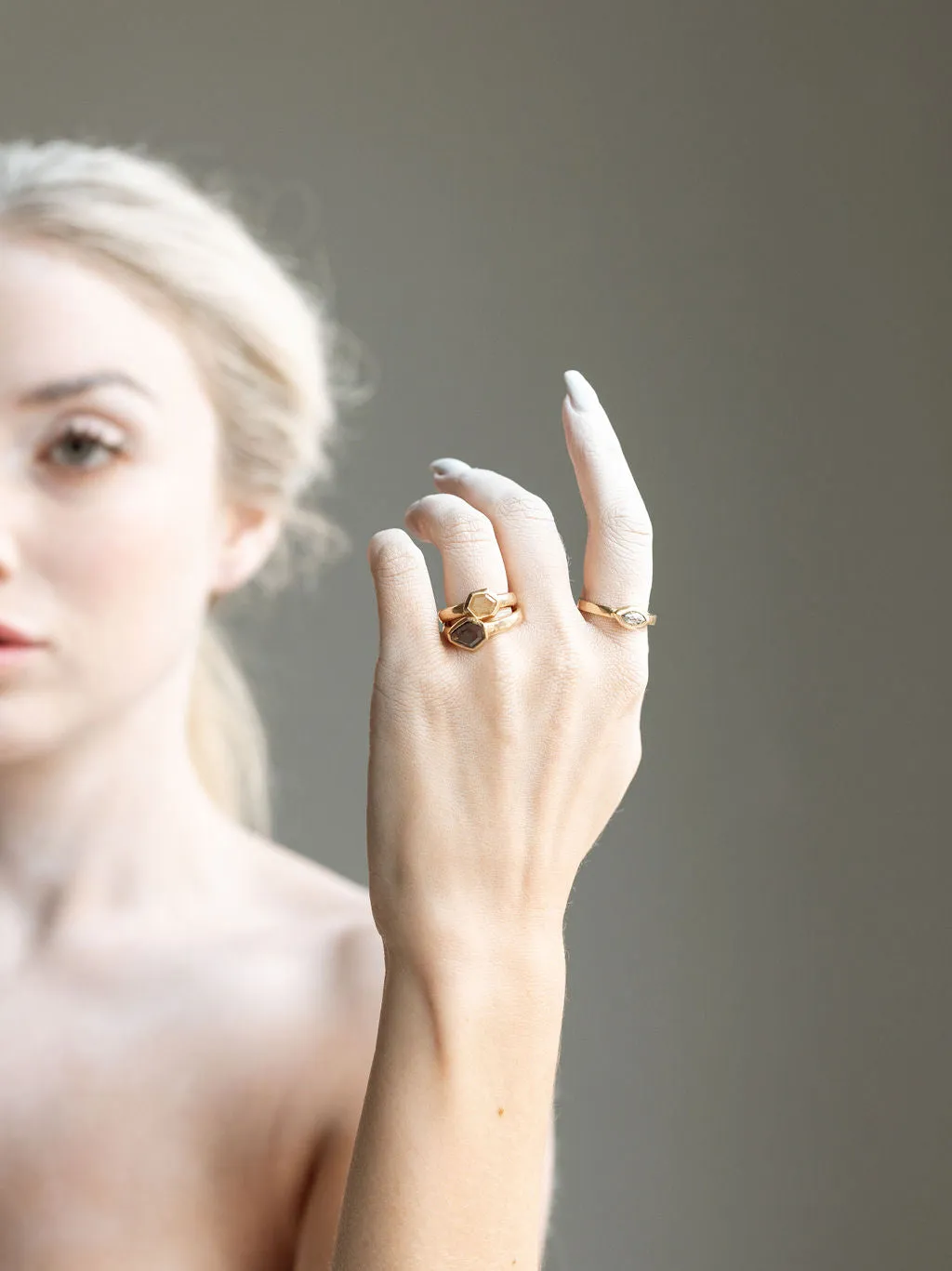 Rustic Marquis Ring