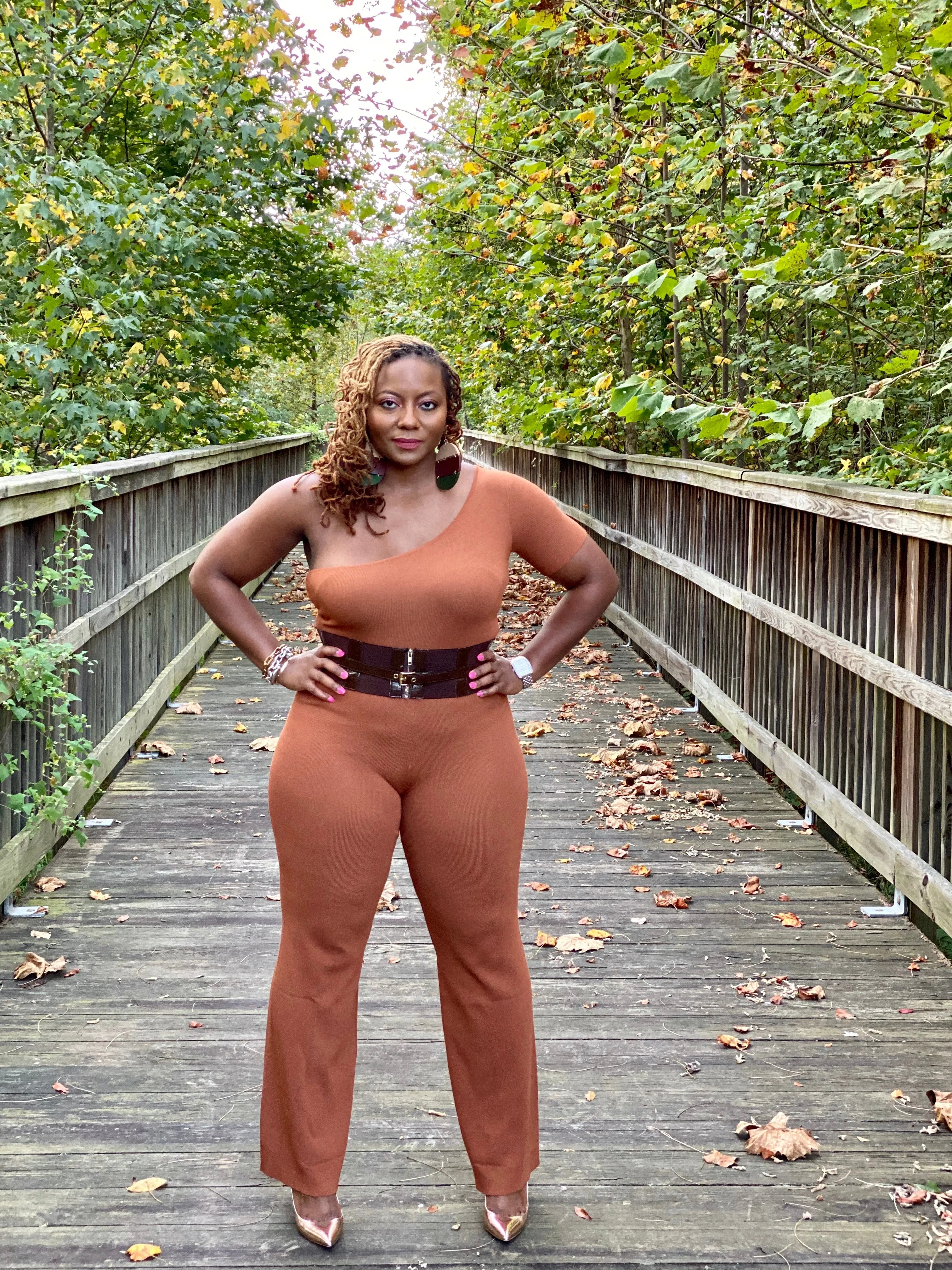 Rustic One Shoulder Jumpsuit