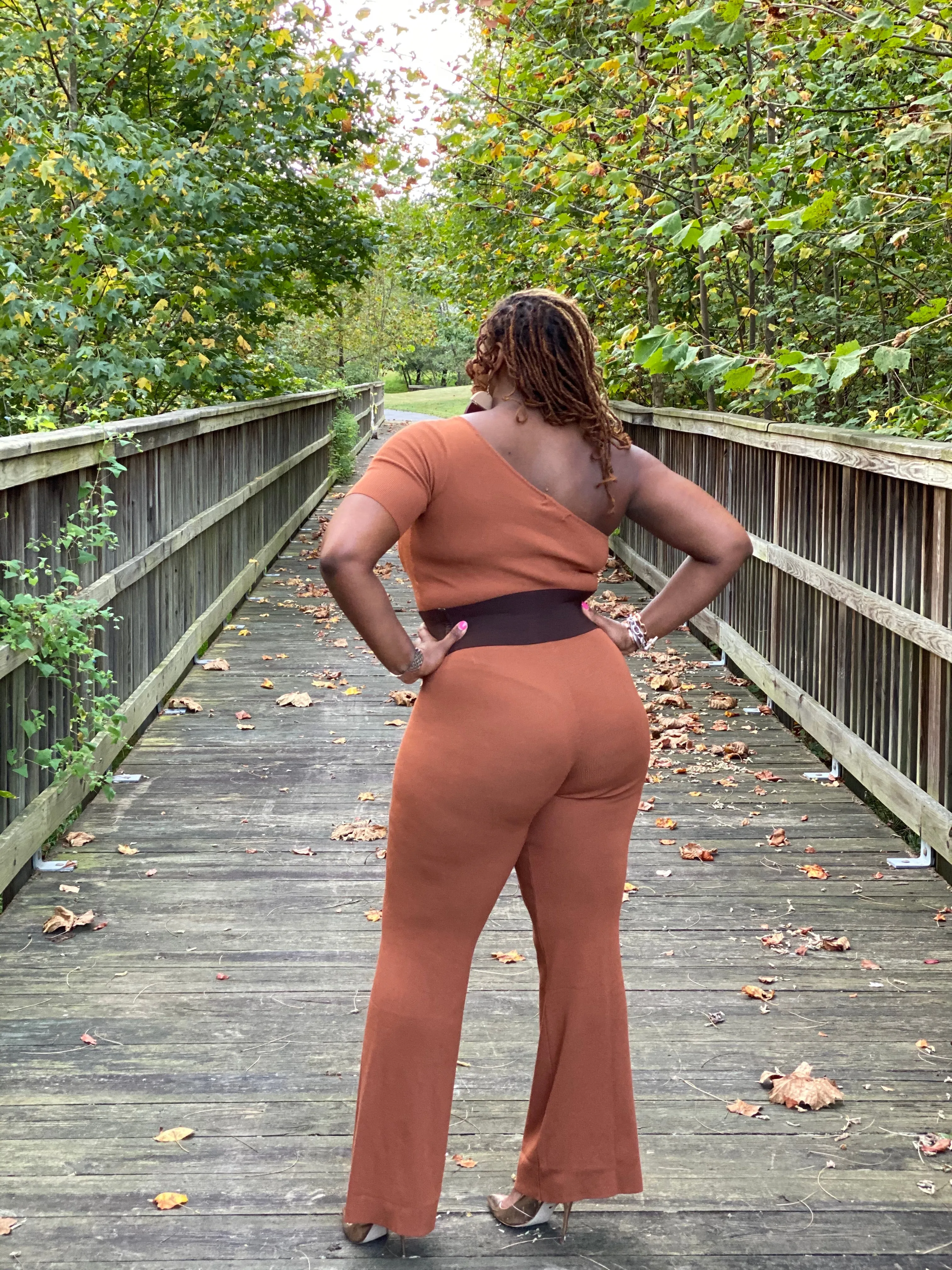 Rustic One Shoulder Jumpsuit