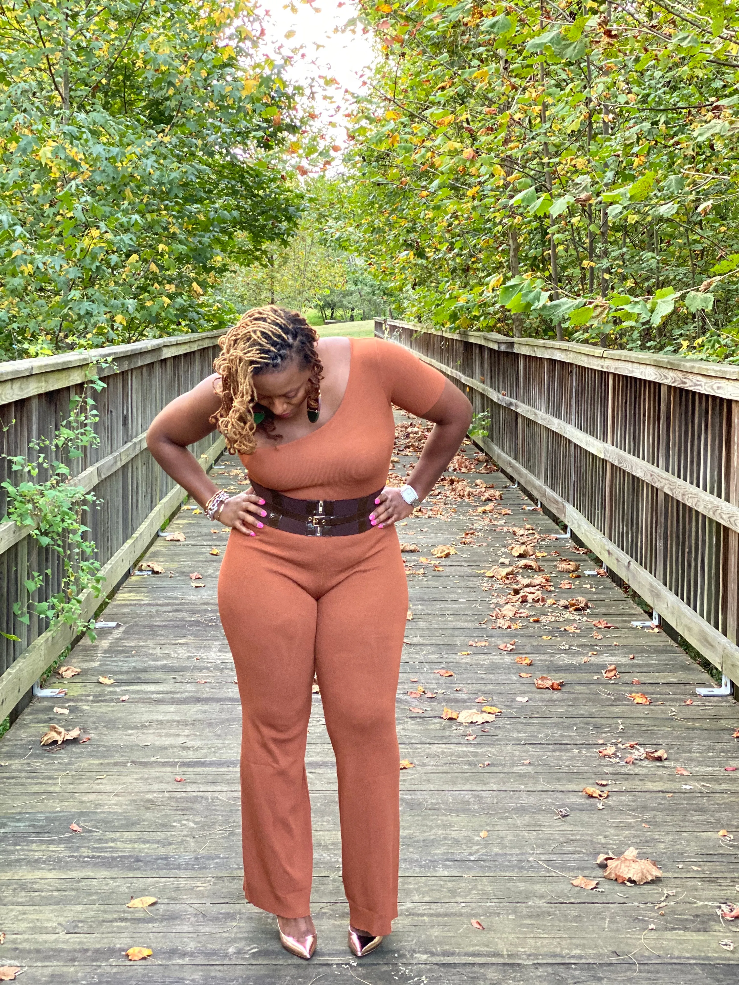 Rustic One Shoulder Jumpsuit