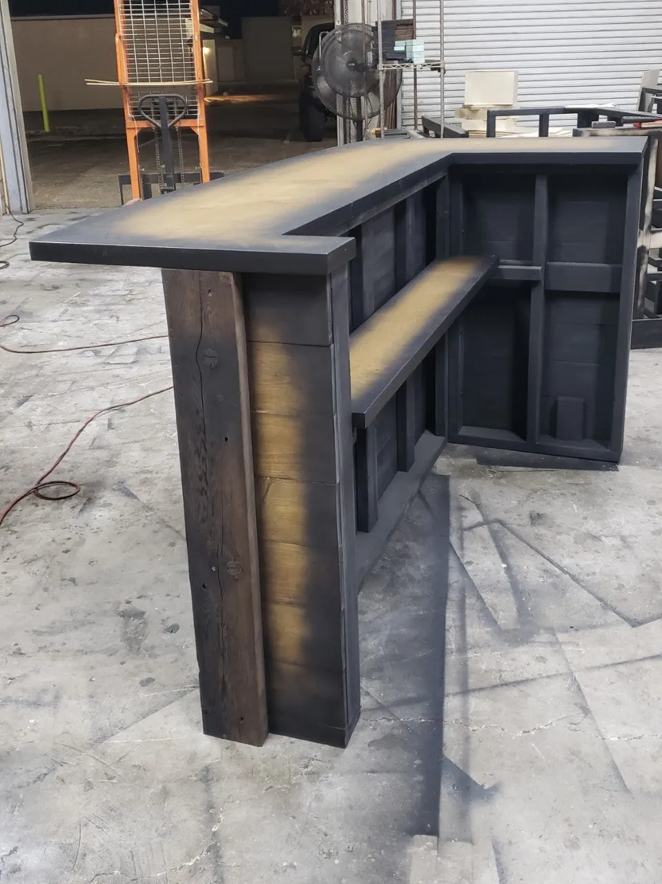 Rustic plank goodtimes bar, L shape bar , rustic wood bar , coastal bar , home bar , custom bar , farmhouse bar, wine bar , whisky bar