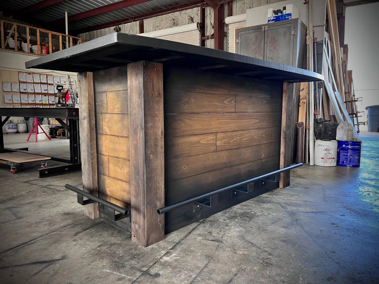 Rustic plank goodtimes bar, L shape bar , rustic wood bar , coastal bar , home bar , custom bar , farmhouse bar, wine bar , whisky bar