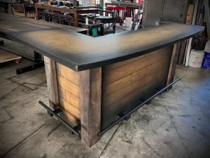 Rustic plank goodtimes bar, L shape bar , rustic wood bar , coastal bar , home bar , custom bar , farmhouse bar, wine bar , whisky bar