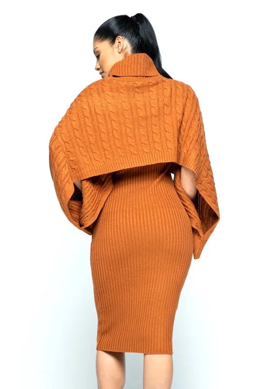 Rustic Ribbed Midi Crop Set