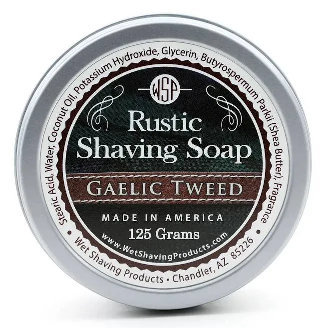 Rustic Shaving Soap - Gaelic Tweed