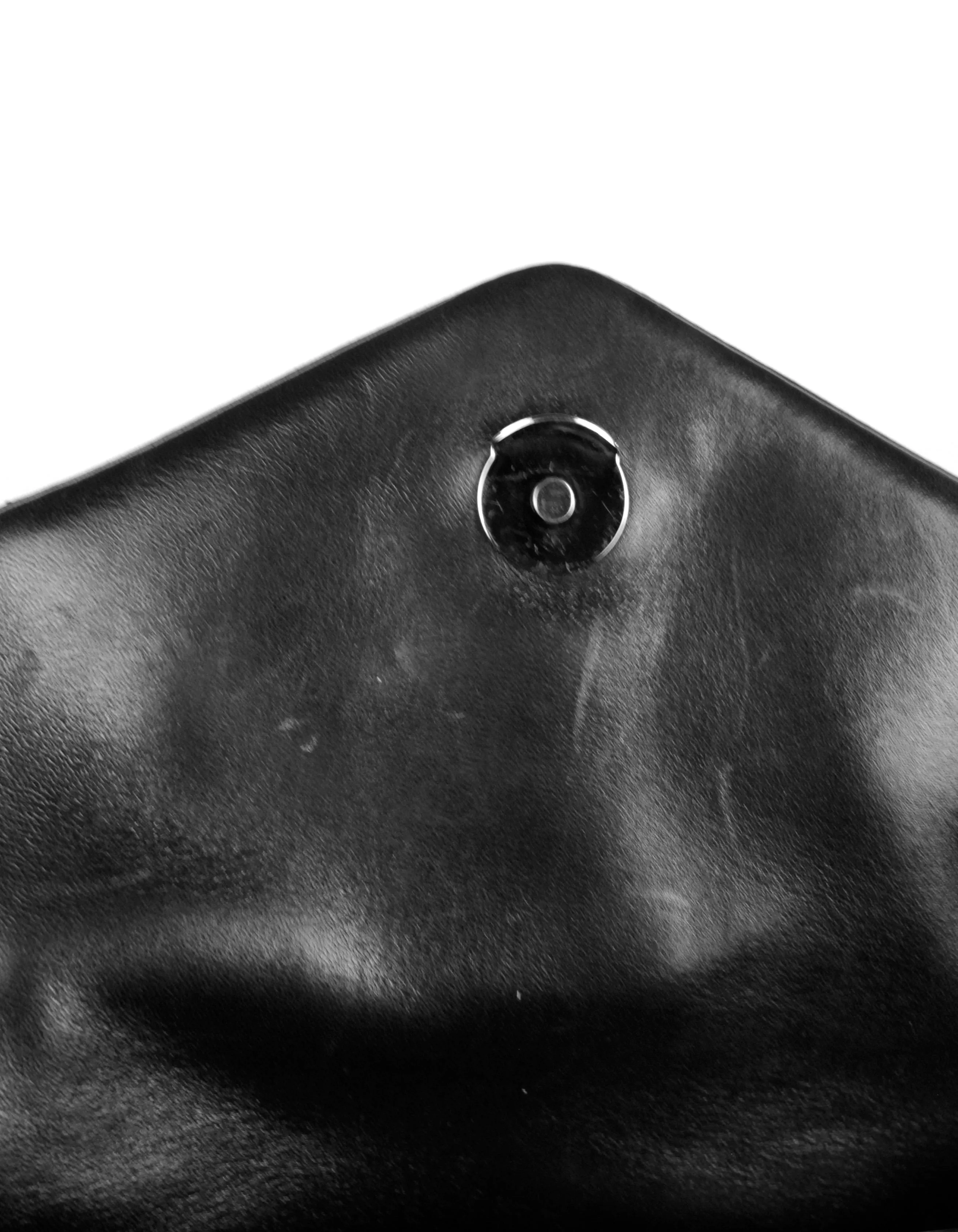 Saint Laurent Black on Black Leather Small Loulou Puffer Bag