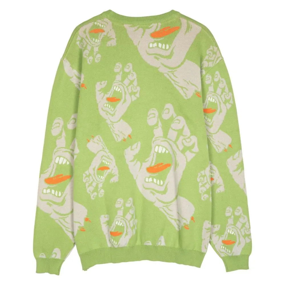 Santa Cruz Crew Hands All Over Knit Crew - Apple
