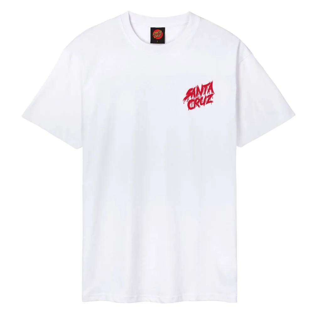 Santa Cruz T-Shirt Meek Concrete Slasher - White