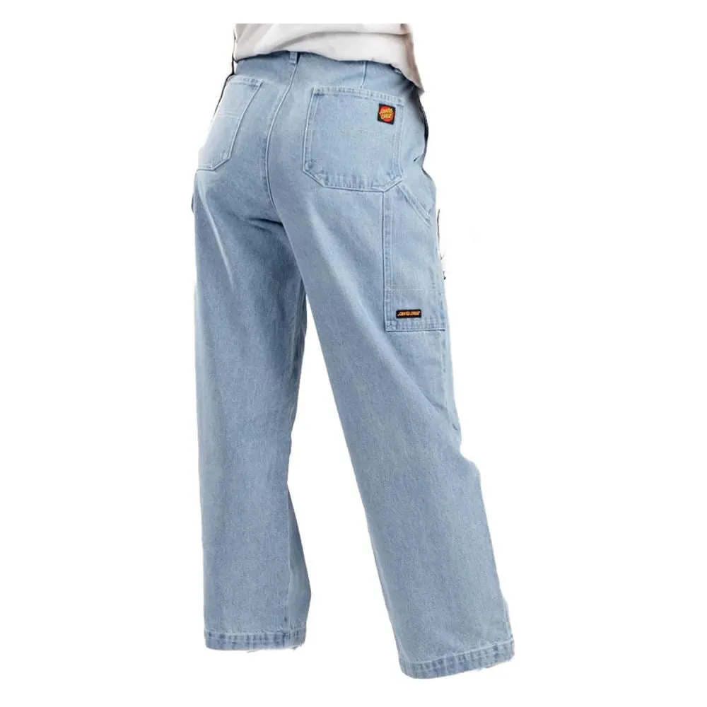 Santa Cruz Womens Pant Nolan Carpenter Pant - Light Blue Denim