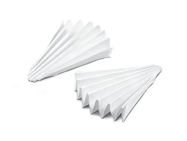 Sartorius FT-4-314-150 Qualitative & Technical Papers, Creped/ Grade 6 S/N / ⌀ 150 mm Folded Filters, 100/Pk.